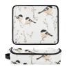 KLL Hot Hair Tools Travel Bag with Heat-Resistant Pad, Waterproof Travel Organizer for Curling Iron, Flat Iron, Compact Hair Dryer, Cartoon Black Capybara, White view 3