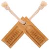 Double-Sided Bamboo Nail Brushes, 2 Pieces view 1