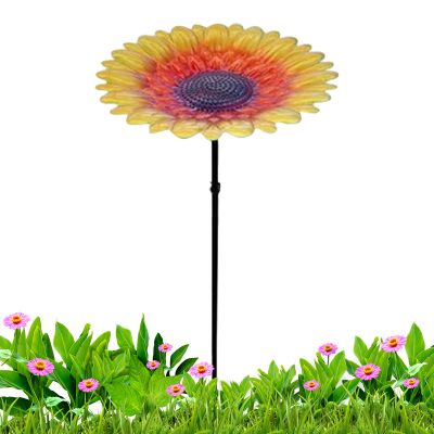 Flower-Shaped Metal Bird Feeder