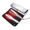 2-in-1 Hair Tool Organizer with Heat-Resistant Padded Carrying Bag, Waterproof Organizer for Flat Irons and Curling Irons, Natural Orchid, White view 2