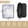 2-in-1 Hair Tool Organizer with Heat-Resistant Padded Carrying Bag, Waterproof Organizer for Flat Irons and Curling Irons, Natural Orchid, White view 4