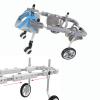 Adjustable Pet Wheelchair for Cats and Dogs, Lightweight 4-Wheel Design, Large view 1