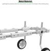Adjustable Pet Wheelchair for Cats and Dogs, Lightweight 4-Wheel Design, Large view 4