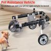 Adjustable Dog Wheelchair for Disabled Pets, 2-Wheel Rehabilitation Cart for Hind-Leg Mobility Issues view 2