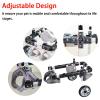 Adjustable Dog Wheelchair for Disabled Pets, 2-Wheel Rehabilitation Cart for Hind-Leg Mobility Issues view 3