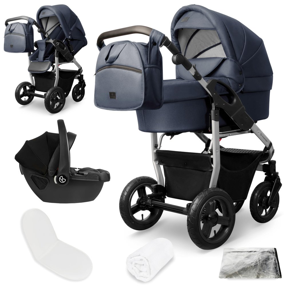 Bergsteiger Capri 3-in-1 Travel System with Bassinet, Seat and Infant Car Seat