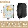 Hair Tool Travel Bag with Removable Heat-Resistant Mat, Large Flat Iron Case, Cute Apricot Fruit, Silver view 4
