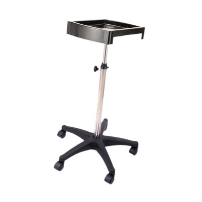 Salon Trolley with Tray, Adjustable Height, PP and Stainless Steel