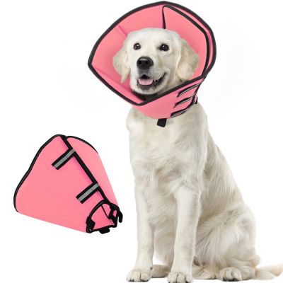 PUZAUKAL Soft Dog Recovery Collar After Surgery, Adjustable Anti-Lick Protection