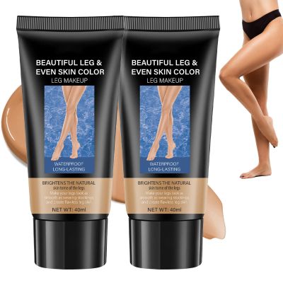 2-Piece Waterproof Body Makeup, Body Coverage Perfector for Legs, Wheat & Brown No. 3
