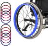 Non-Slip Silicone Handrim Covers for Wheelchair Rear Wheels view 1