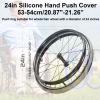 Non-Slip Silicone Handrim Covers for Wheelchair Rear Wheels view 2
