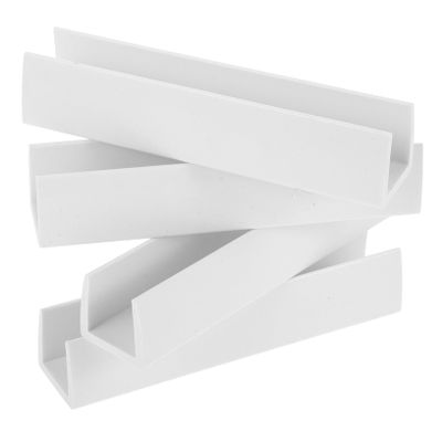 Toyvian 4-Piece U-Shaped Reinforcement Grooves for Baby Gates and Pet Enclosures