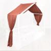 tiSsi Muslin Canopy for House Beds 90 x 200 cm, Mocha view 1
