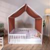 tiSsi Muslin Canopy for House Beds 90 x 200 cm, Mocha view 4