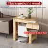 FORRTY Solid Wood Aquarium Stand, Brown/Natural Wood view 3