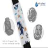 Medi Partners Kids Car Seat Belt Pads, 2-Pack, 17 x 22 cm, Boho Animals with Beige Minky view 4