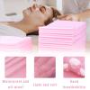 10-Pack Disposable Massage Table Sheets, Waterproof, Pink, 100 x 200 cm view 3