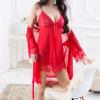 Women's Lace Babydoll Robe with G-String view 4