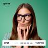 OPULIZE ERA Blue Light Blocking Glasses for Women and Men – Clear Lenses – Anti-Reflective & Glare-Free – UV400 Protection – Large Rectangular Frame – Computer & Gaming Glasses – Indigo Blue – +0.00 view 2