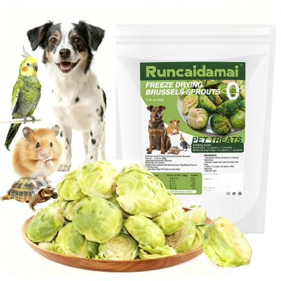 Natural Freeze-Dried Brussels Sprout Treats for Pets, 79 g