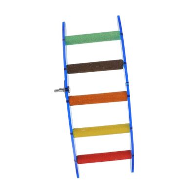 UPKOCH Acrylic Parrot Arch Ladder with Matte Surface