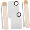 Stainless Steel Makeup Mixing Palette Set with Spatulas, Set of 2 view 1