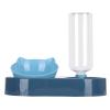 Greensen Double Cat Bowls with Automatic Water Dispenser, 500 mL, Blue view 1