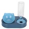 Greensen Double Cat Bowls with Automatic Water Dispenser, 500 mL, Blue view 2