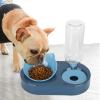 Greensen Double Cat Bowls with Automatic Water Dispenser, 500 mL, Blue view 3