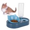 Greensen Double Cat Bowls with Automatic Water Dispenser, 500 mL, Blue view 4