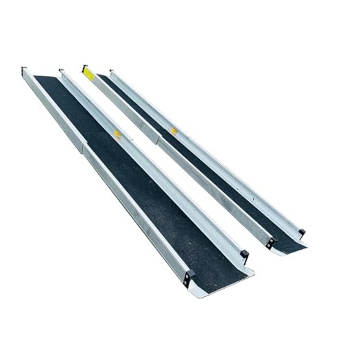Telescoping Wheelchair Ramps, Non-Slip, Portable, Adjustable and Foldable