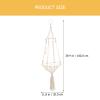 TOYANDONA Beige Macramé Cat Hammock, Cotton Yarn, Boho Style, for Cats up to 5 kg view 2