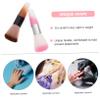 2-Piece Nail Cleaning Brush Set, ABS and Fiber, for Makeup view 3