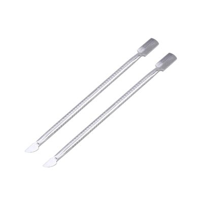 Beavorty Double-Ended Stainless Steel Cuticle Pushers, 2-Piece Set
