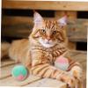 UPKOCH 10-Piece Plush Cat Ball Toy Set, Interactive, Random Colors view 2