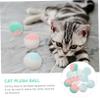 UPKOCH 10-Piece Plush Cat Ball Toy Set, Interactive, Random Colors view 3