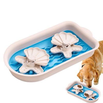 Double-Bowl Design | Interactive Slow Feeder Dog Bowl