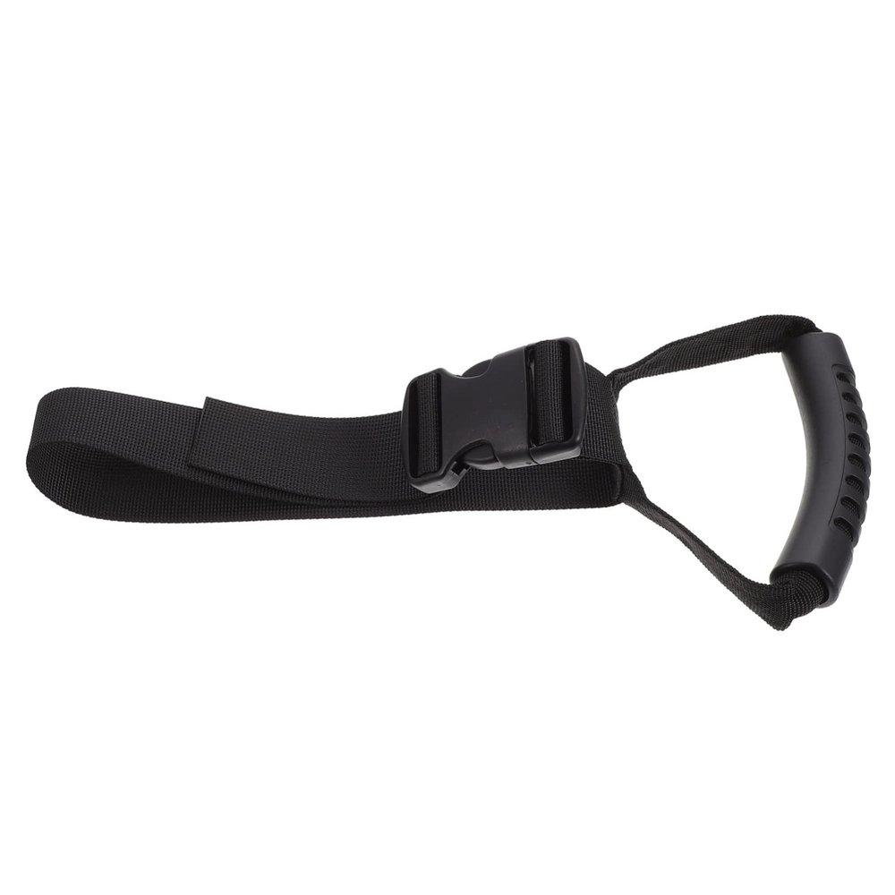 Black Plastic and Webbing Vehicle Hand Hook