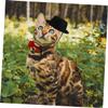 Toyvian Pet Bow Tie with Hat Ornament view 2