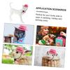 Toyvian Pet Bow Tie with Hat Ornament view 3