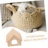 TOYANDONA Hamster House Sleeping Hideaway, Beige, for Small Pets view 3