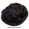 XUJUAN-0227 Men's Toupee, Blue Highlighted Human Hair, 0.06–0.08 mm Full-Skin Base, Double-Knotted Hair Replacement System (7 x 9) view 3