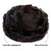 XUJUAN-0227 Men's Toupee, Blue Highlighted Human Hair, 0.06–0.08 mm Full-Skin Base, Double-Knotted Hair Replacement System (7 x 9) view 4