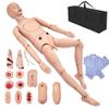 AMITD 170 cm Male Multifunctional Nursing Manikin with Interchangeable Genitals, Clothing, Pressure Sore and Trauma Modules, and Storage Bag view 1