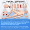 AMITD 170 cm Male Multifunctional Nursing Manikin with Interchangeable Genitals, Clothing, Pressure Sore and Trauma Modules, and Storage Bag view 3