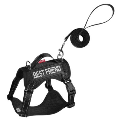 Adjustable Anti-Escape Cat Harness with Soft Mesh and Reflective Strip