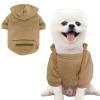 Jecikelon Small-Dog Cold-Weather Hoodie Coat with Pocket, Khaki, XX-Small view 1