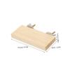 INOOMP 2-Piece Wooden Bird Stand Platforms for Parrots and Budgies view 2