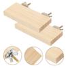 INOOMP 2-Piece Wooden Bird Stand Platforms for Parrots and Budgies view 3
